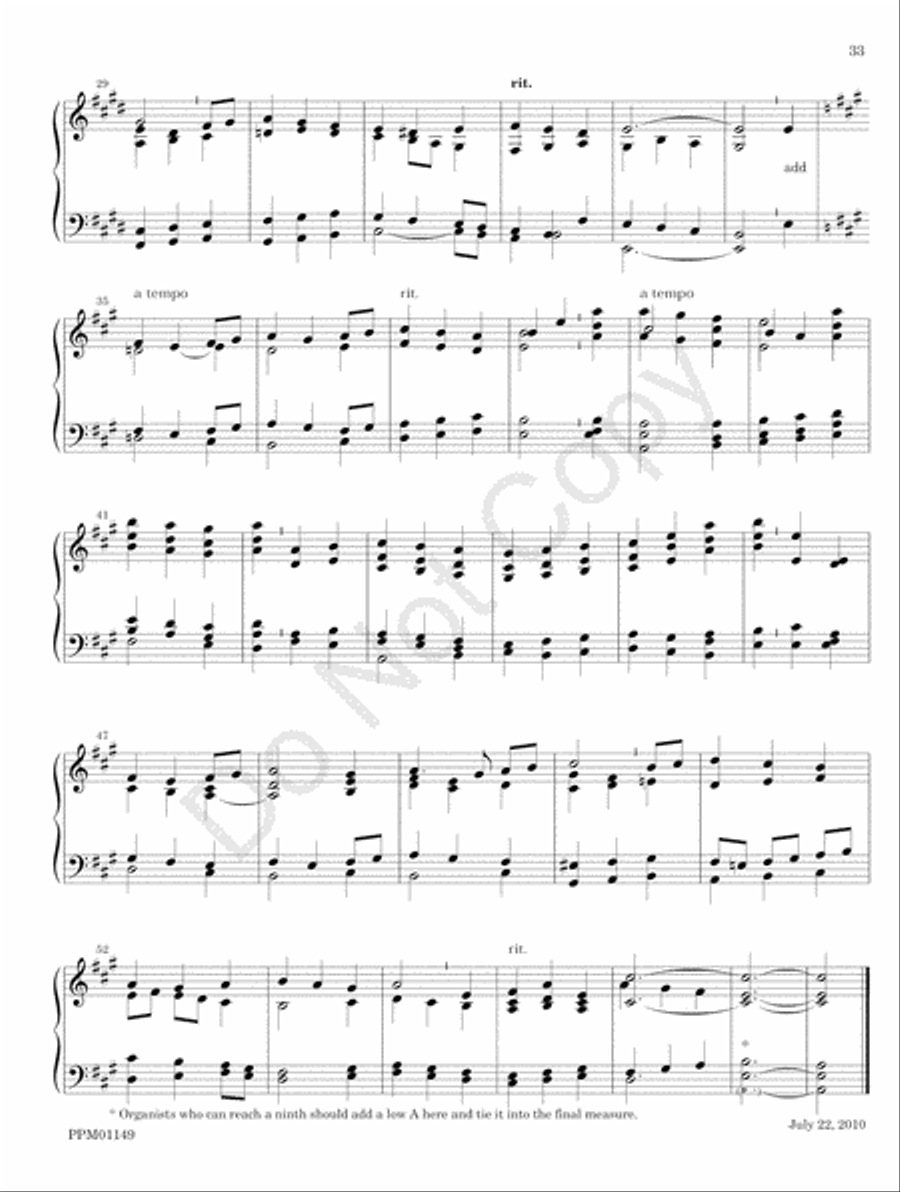 Organ Works for the Church Year Organ scores gallery preview page 39