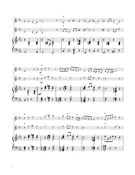 Sing We Now of Christmas - Violin Duet with Piano Accompaniment image number null