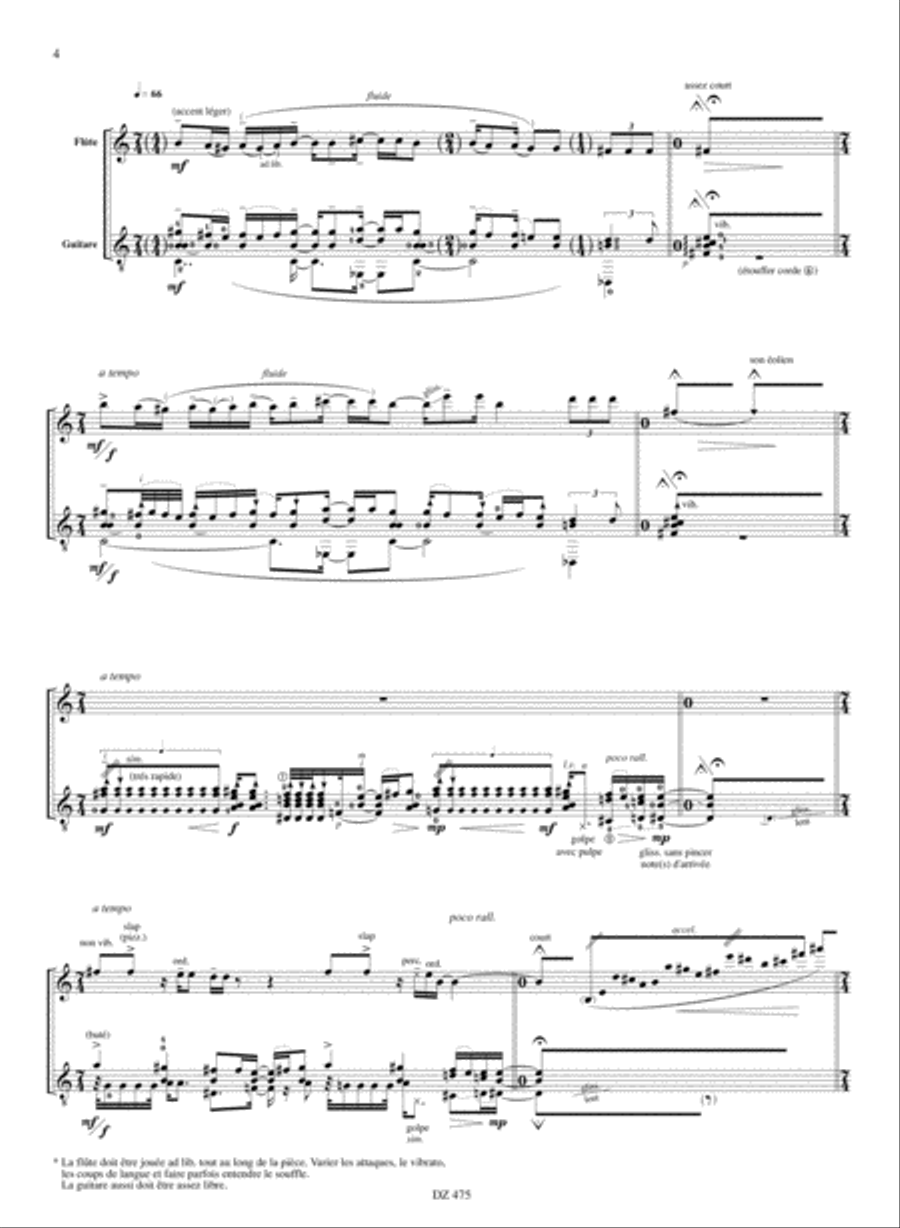 Stable / Mouvants Flute scores gallery preview page 4
