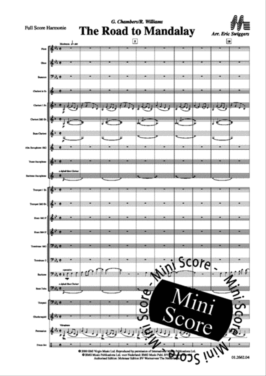 The Road to Mandalay Concert Band scores gallery preview page 5
