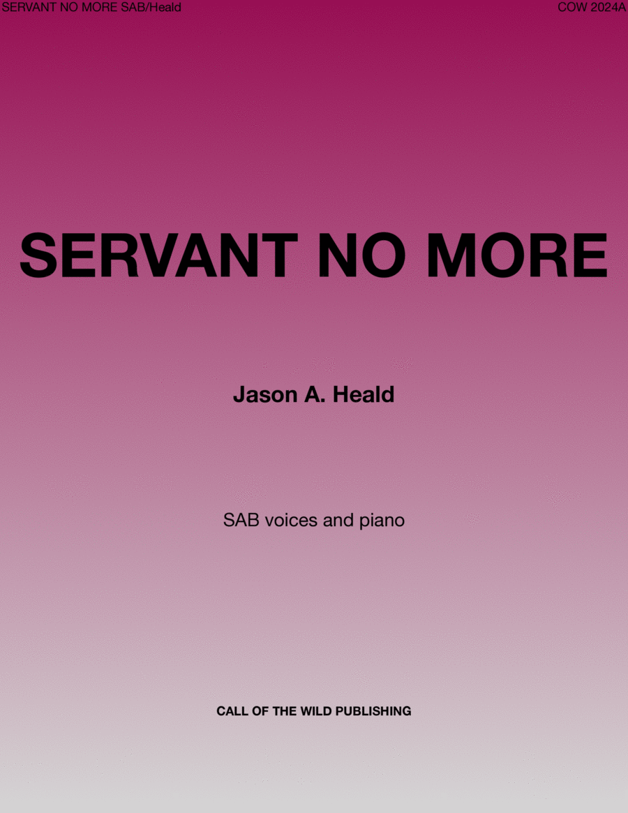 Servant No More 3-Part scores gallery preview page 1