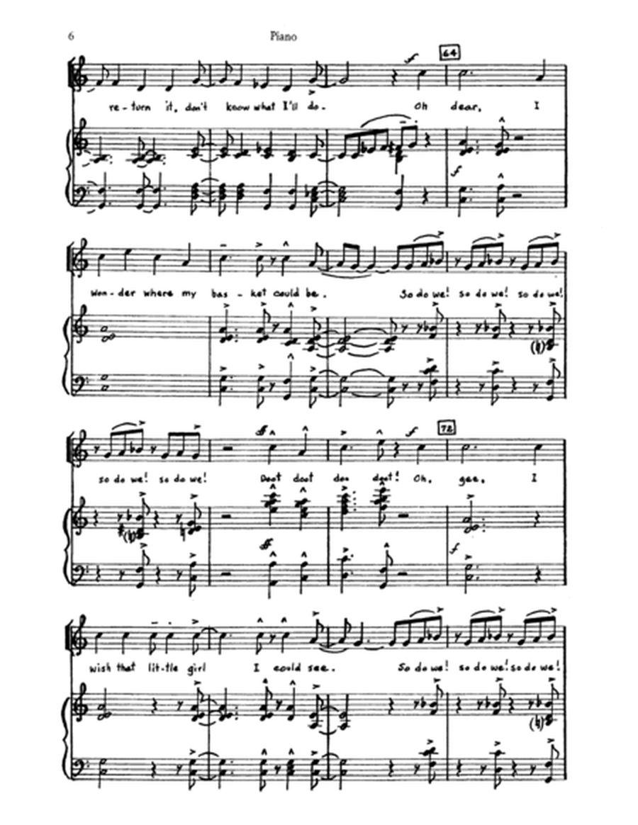 A-Tisket, A-Tasket (arr. David J. Elliott) - Piano