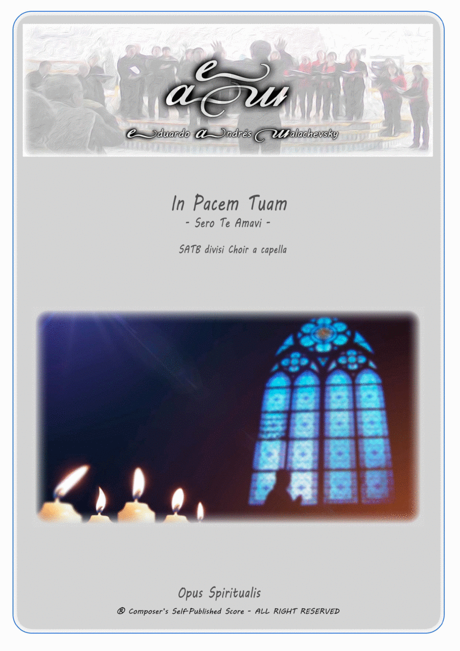 Book cover for IN PACEM TUAM