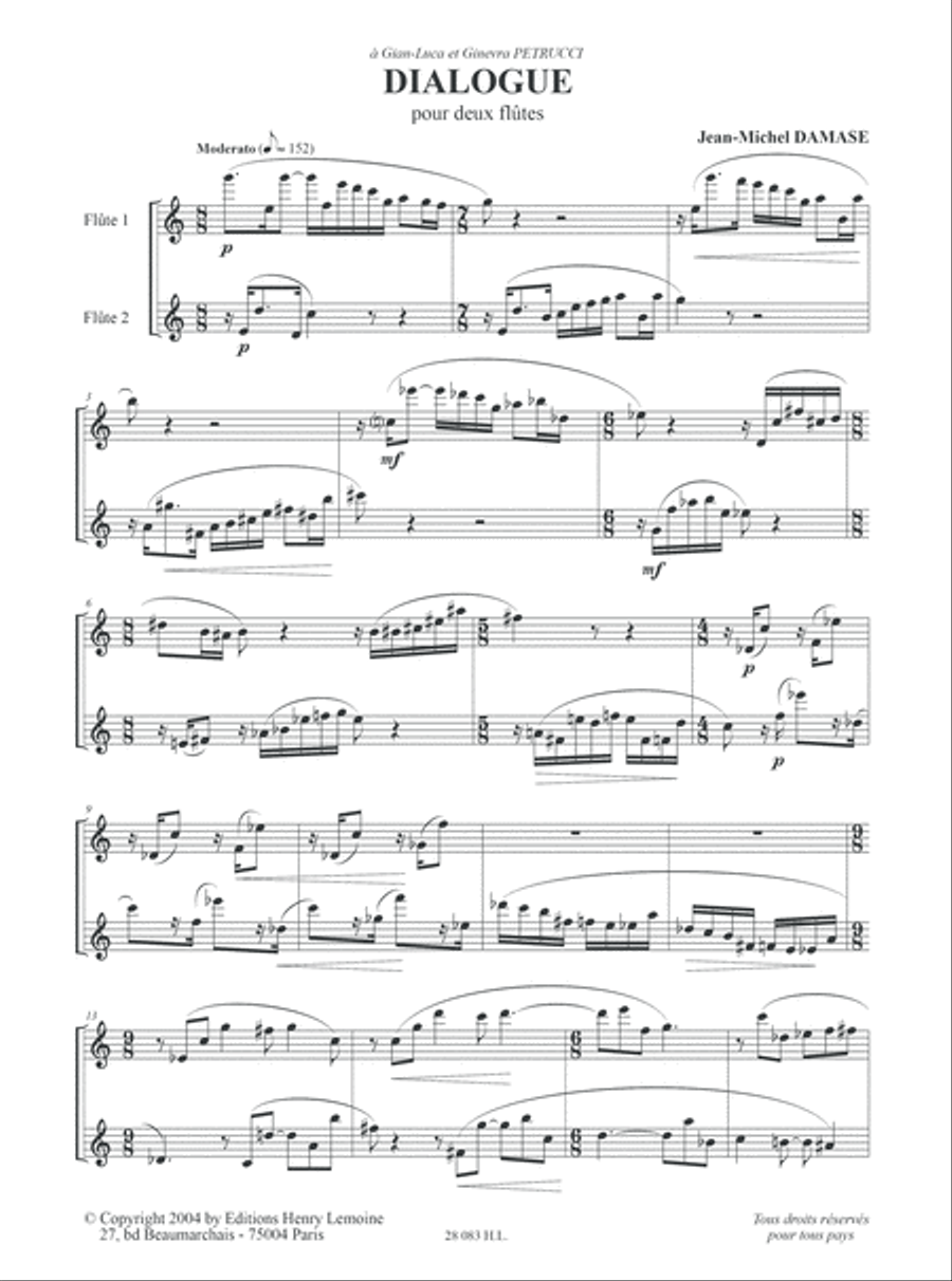 Dialogue Dialogue Flute Duet scores gallery preview page 2