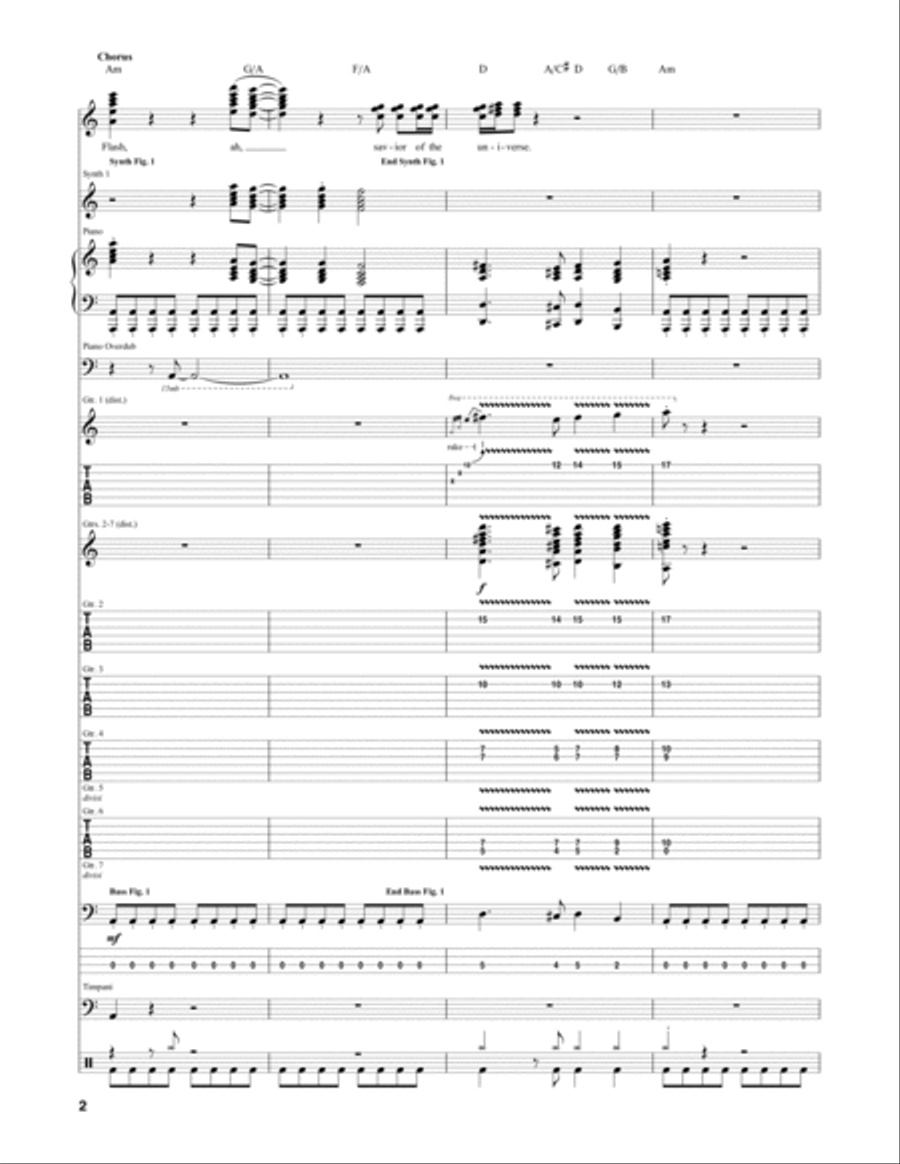 Flash's Theme Bass Voice scores gallery preview page 2