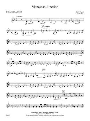 Manassas Junction: B-flat Bass Clarinet