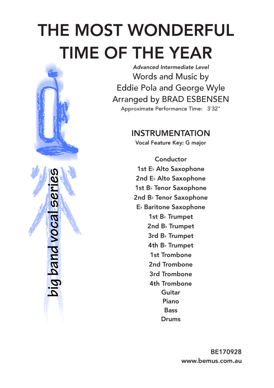 The Most Wonderful Time Of The Year Jazz Ensemble scores gallery preview page 1
