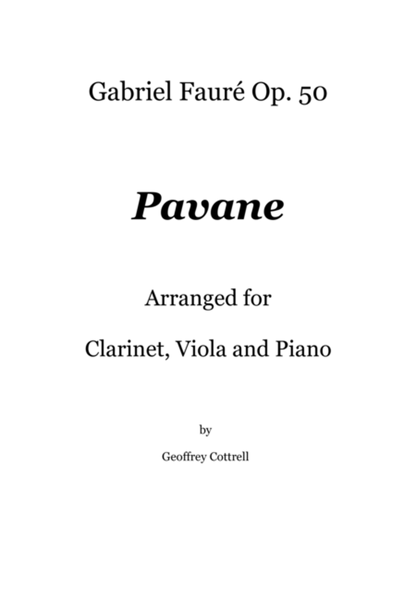 Pavane by Gabriel Faure - arranged for piano, viola and clarinet image number null