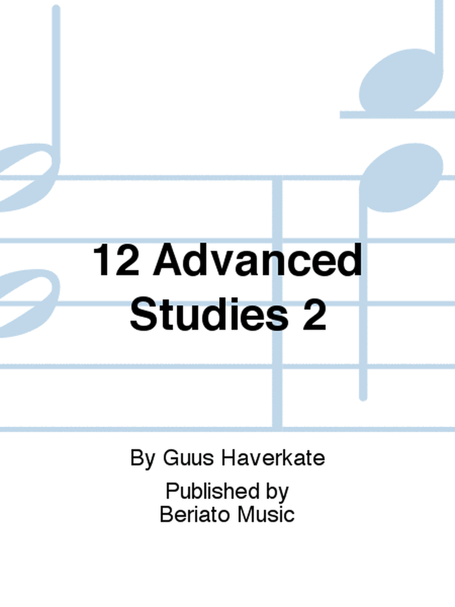 12 Advanced Studies In Recorder Technique Volume 2