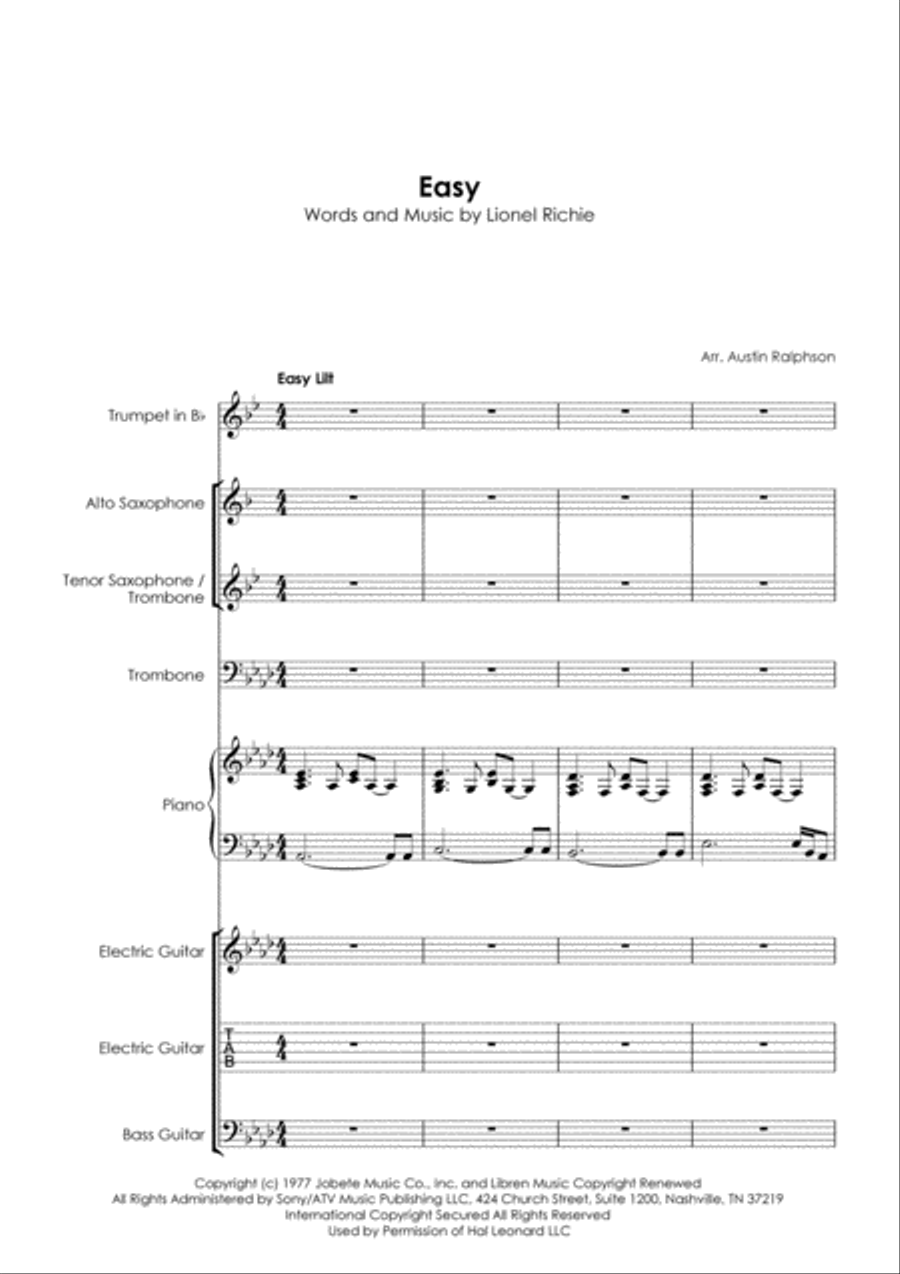 Easy Easy Tenor Saxophone scores gallery preview page 3