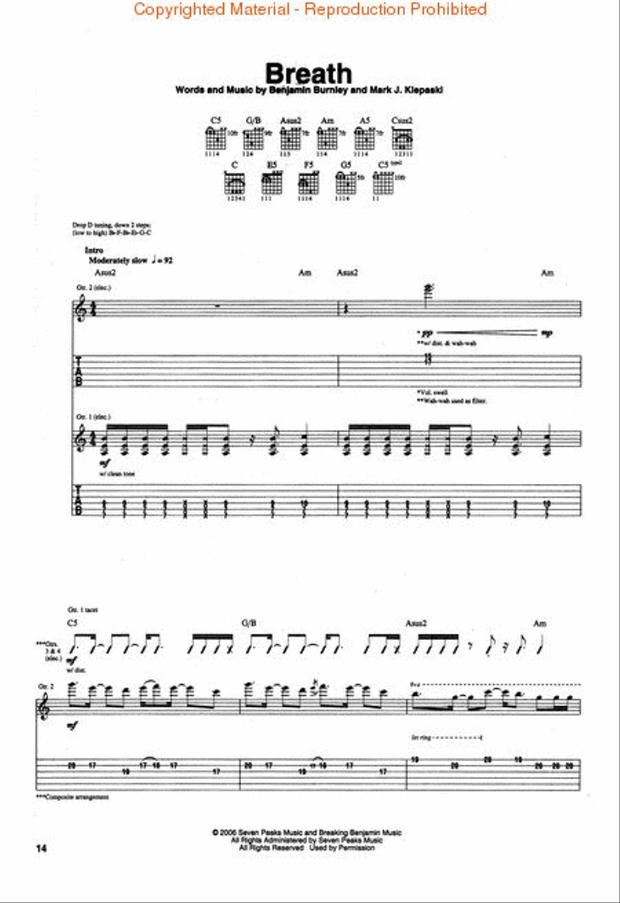 Phobia Phobia Electric Guitar scores gallery preview page 3