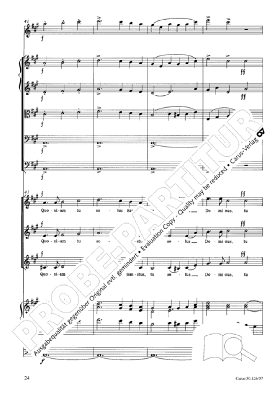 Mass in A major SSA scores gallery preview page 37