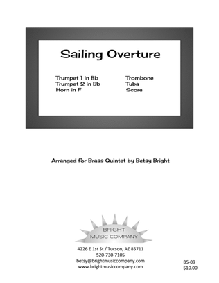 Sailing Overture ("Sailing, Sailing" & "Sailor's Hornpipe") Brass Quintet