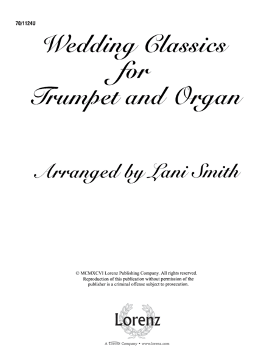 Wedding Classics for Trumpet and Organ Trumpet scores gallery preview page 2
