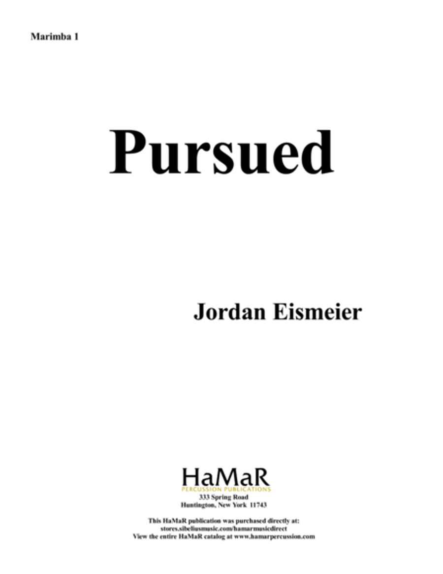 Pursued Marimba scores gallery preview page 1