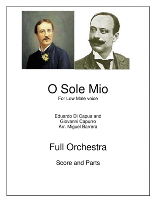 O Sole Mio, For Low Male Voice, Full Orchestra