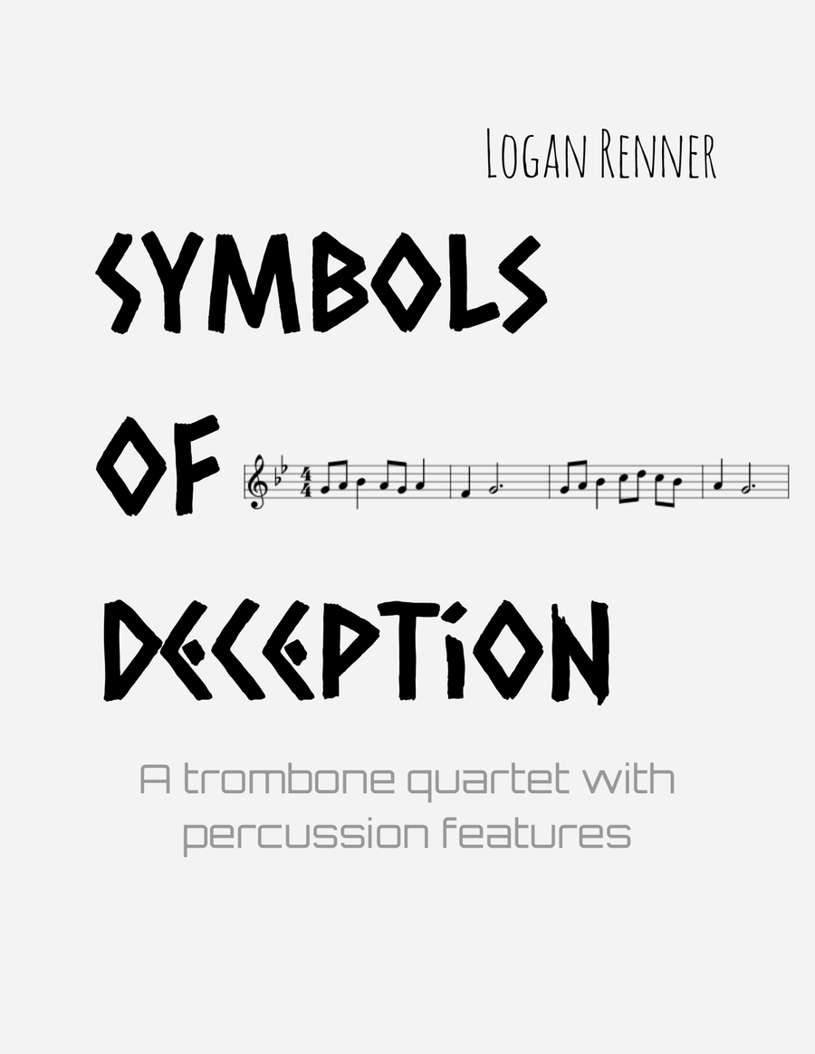 Symbols of Deception Trombone Solo scores gallery preview page 1