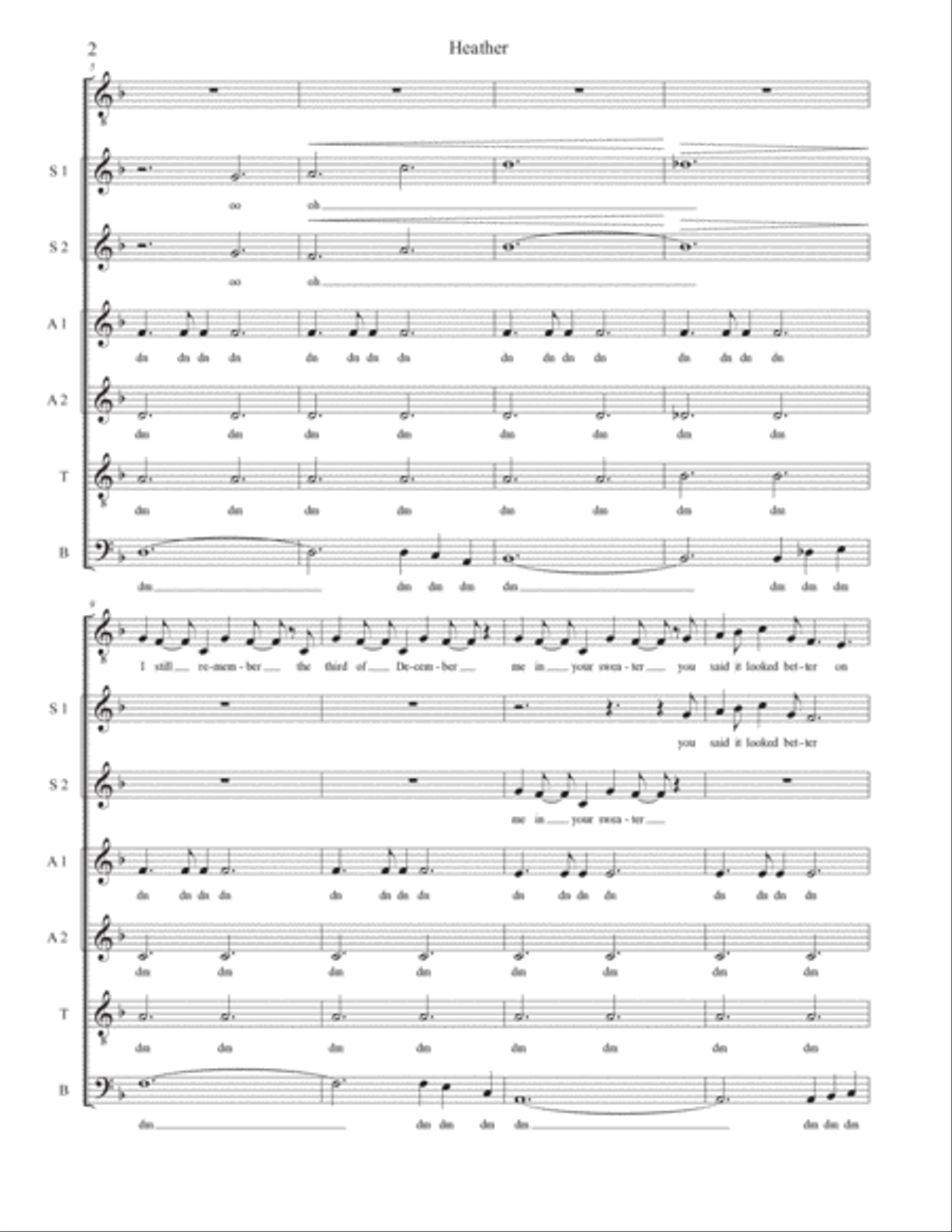 Heather Heather 4-Part scores gallery preview page 2