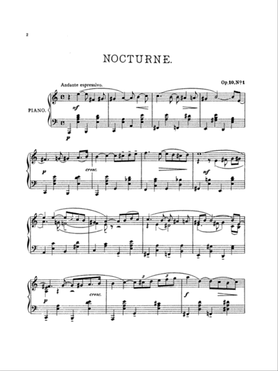 Morceaux de Salon, Op. 10