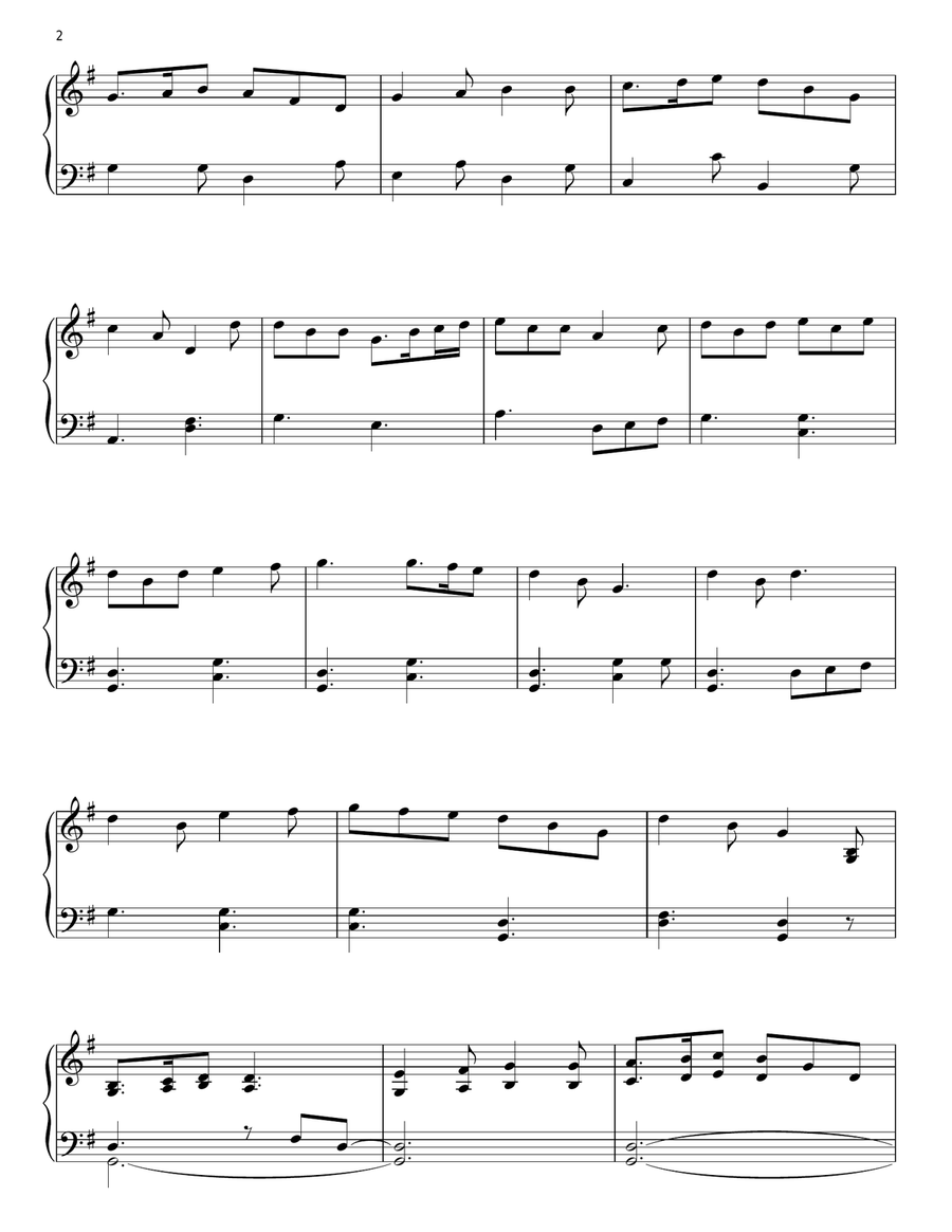 Meryton Townhall (from Pride And Prejudice) Piano Solo scores gallery preview page 2