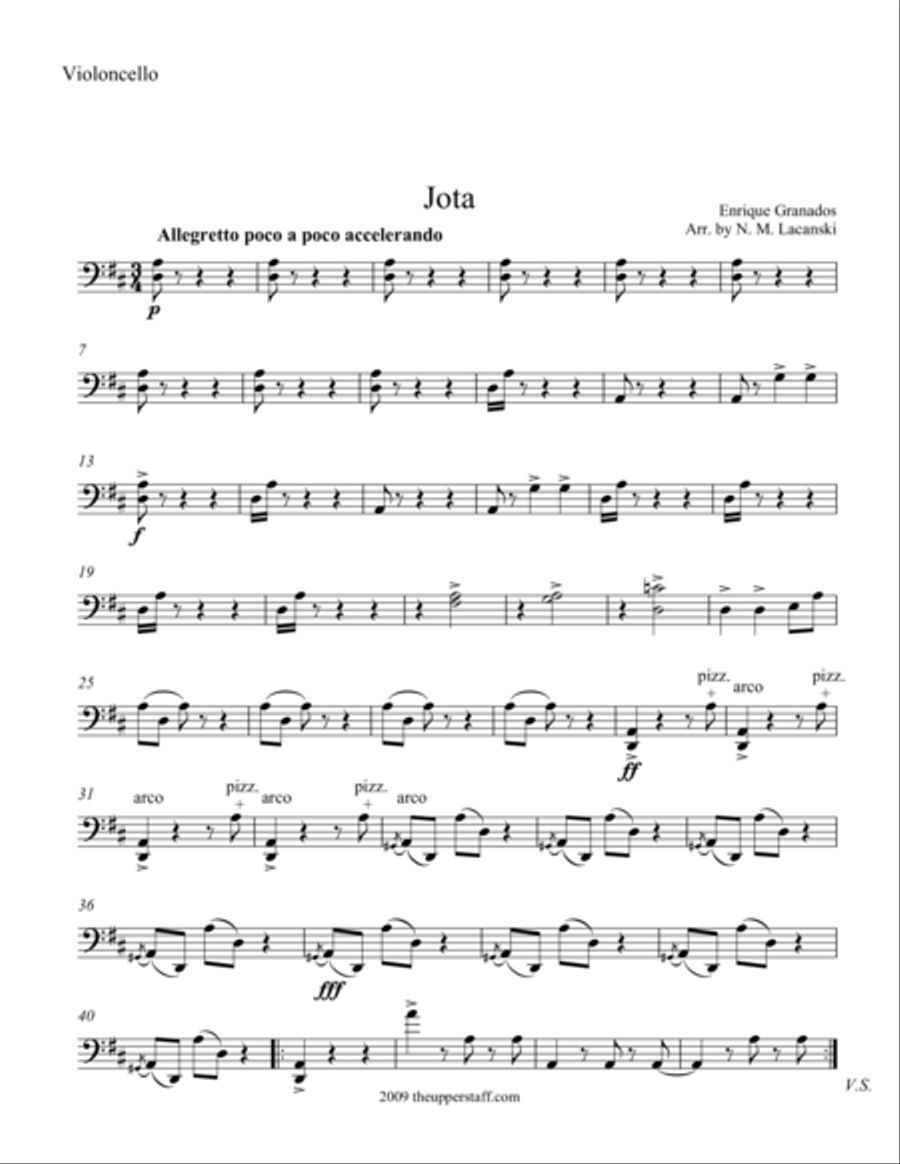 Jota String Orchestra scores gallery preview page 1