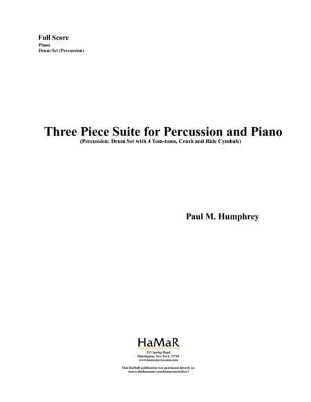 Three Piece Suite for Percussion & Piano