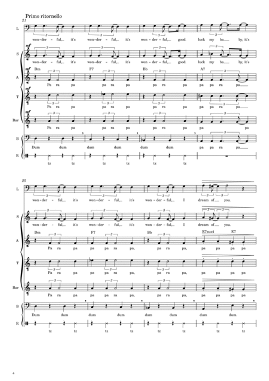 Via Con Me 4-Part scores gallery preview page 5