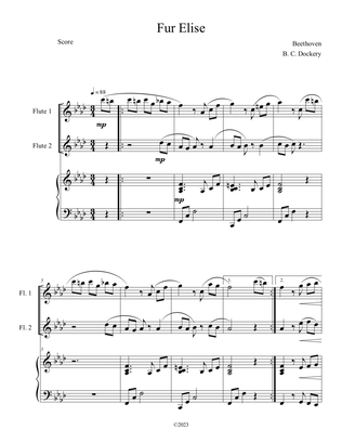 Fur Elise (Flute Duet with Piano Accompaniment)