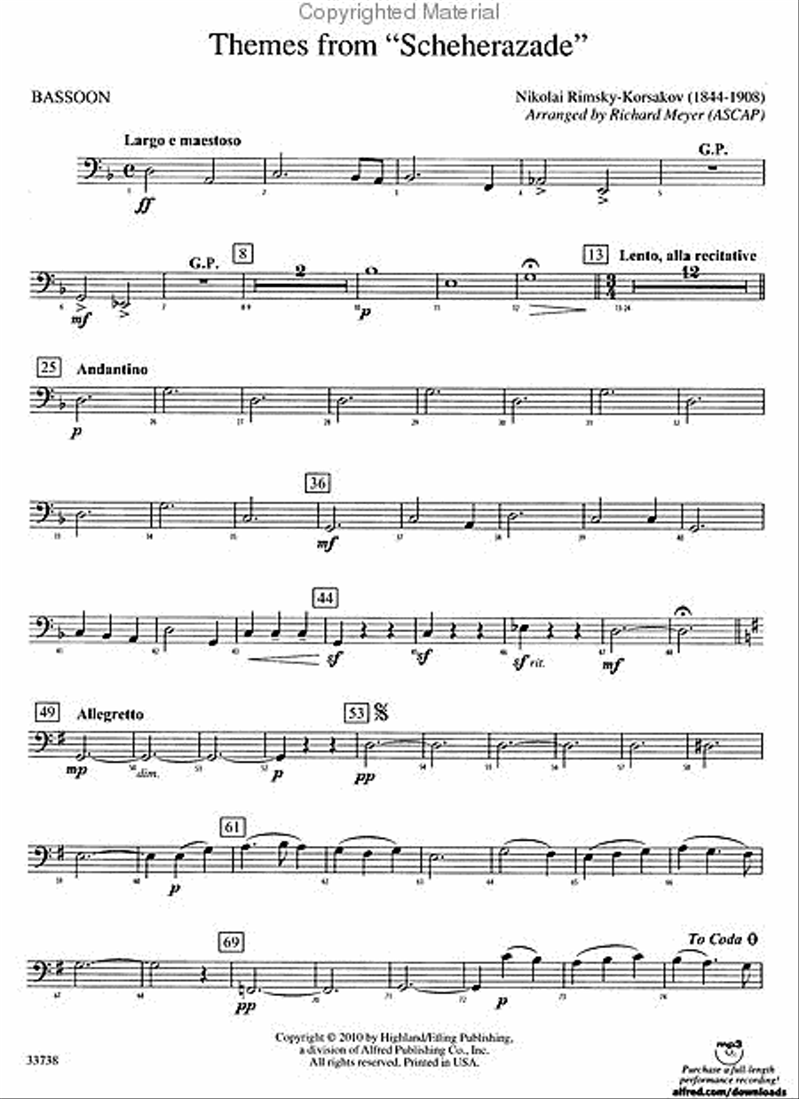 Themes from Scheherazade Full Orchestra scores gallery preview page 5
