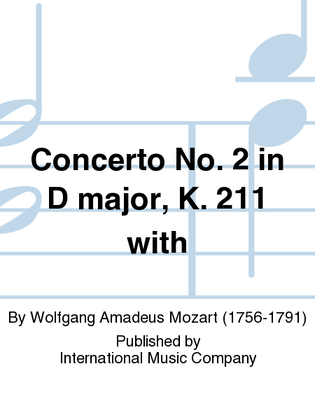 Book cover for Concerto No. 2 In D Major, K. 211 With Cadenzas By Zino Francescatti