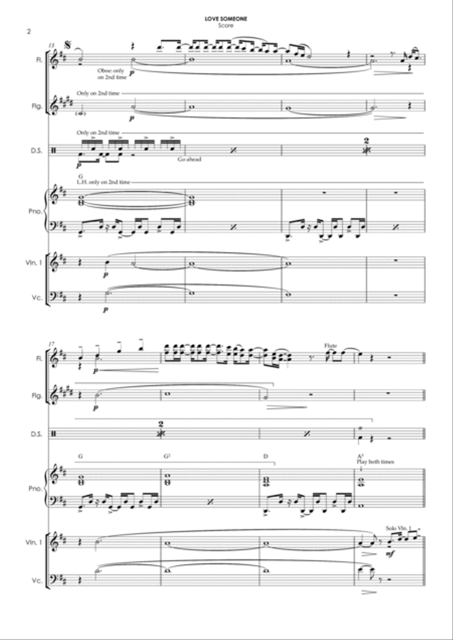 Love Someone Love Someone Large Ensemble scores gallery preview page 5