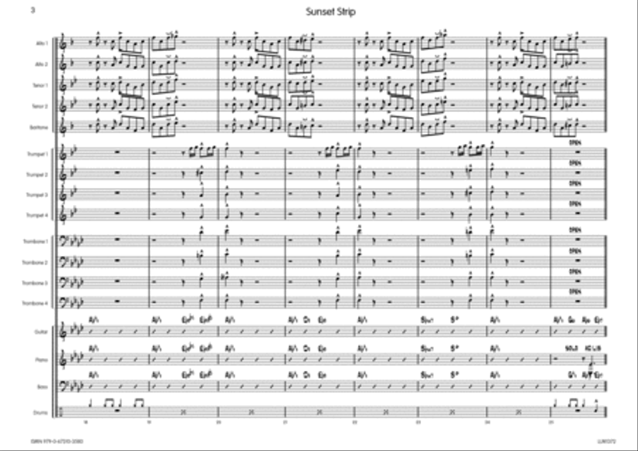 Sunset Strip Big Band scores gallery preview page 4