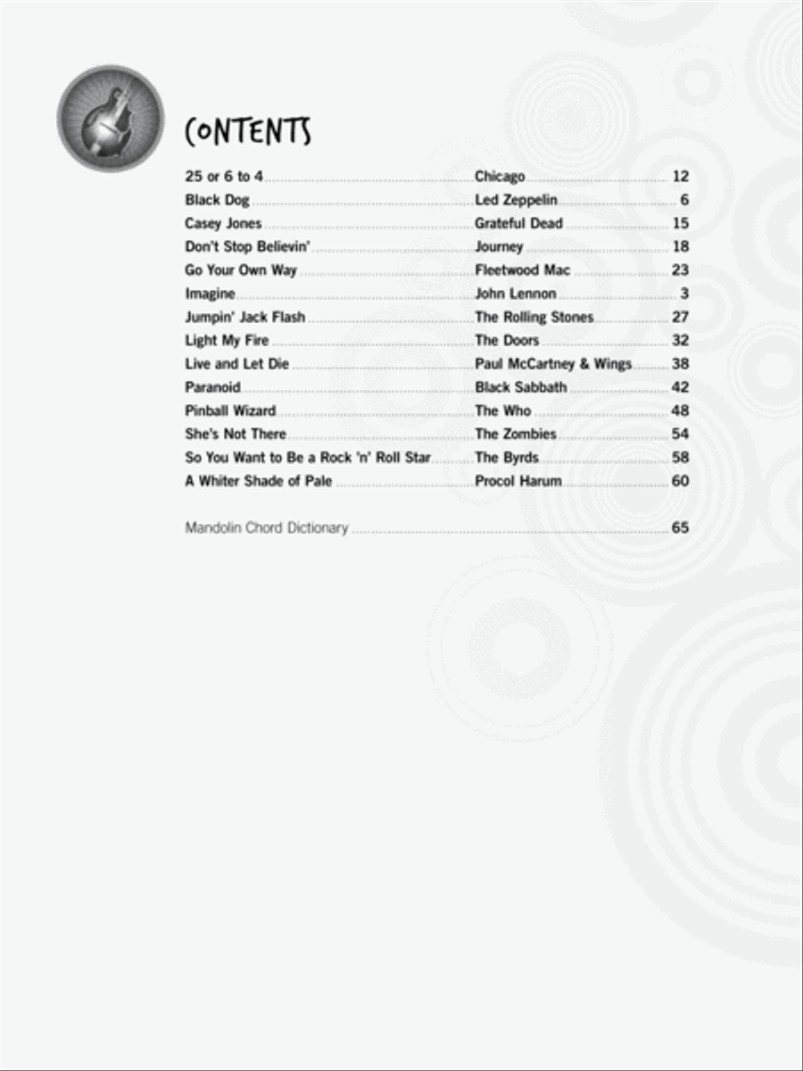 Just for Fun -- Classic Rock Mandolin Mandolin scores gallery preview page 3