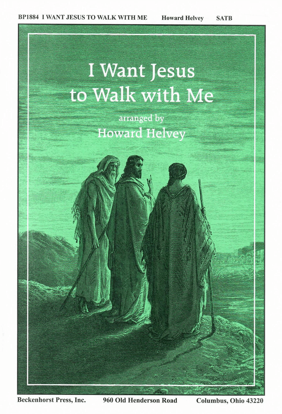 I Want Jesus to Walk with Me 4-Part scores gallery preview page 1