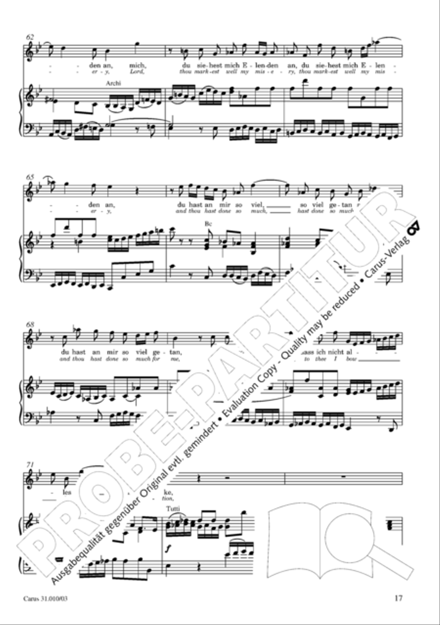 Magnify the Lord, my soul (Meine Seel erhebt den Herren) 4-Part scores gallery preview page 18