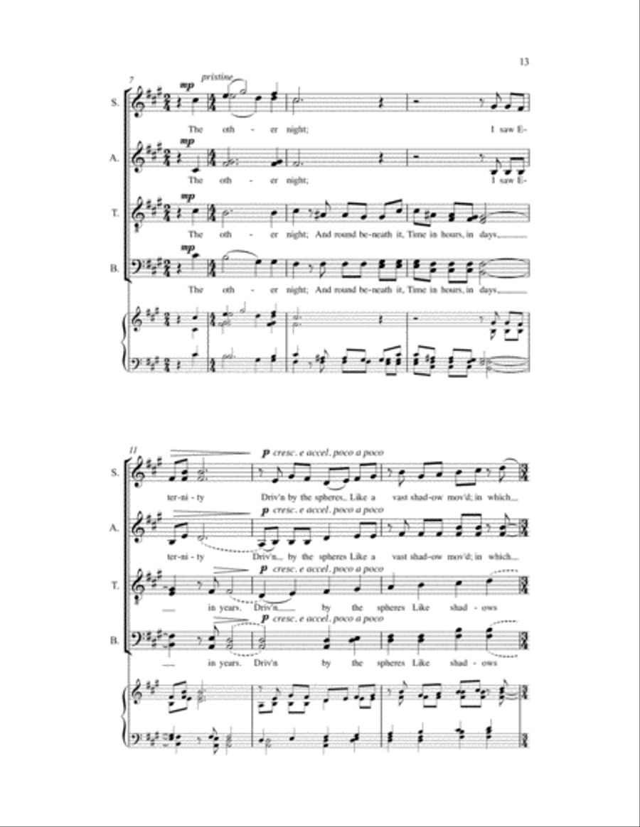 Three Metaphysical Motets 4-Part scores gallery preview page 18