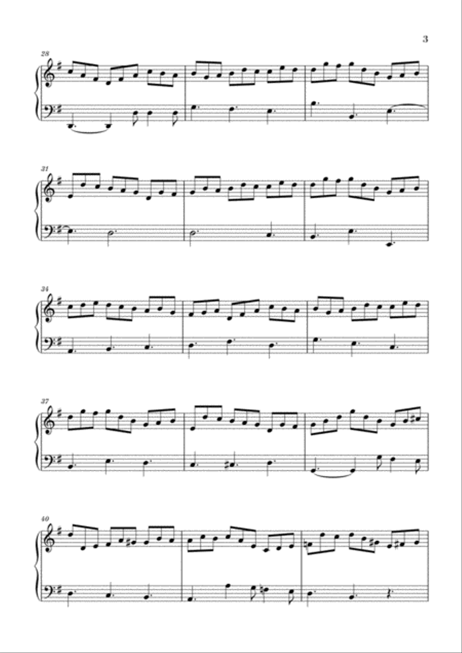 Bach - Jesu, Joy of Man's Desiring for Piano Solo Piano Solo scores gallery preview page 3