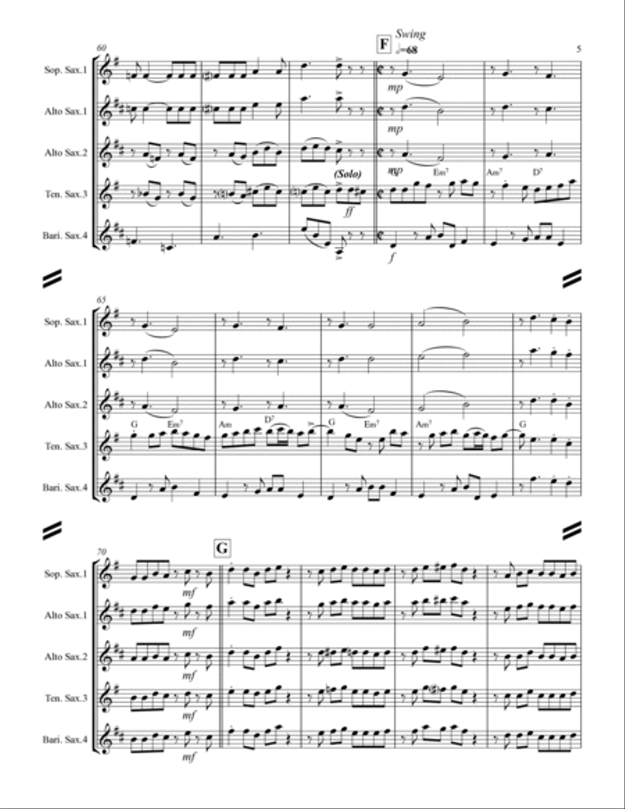 Blue Moon Woodwind Quartet scores gallery preview page 6