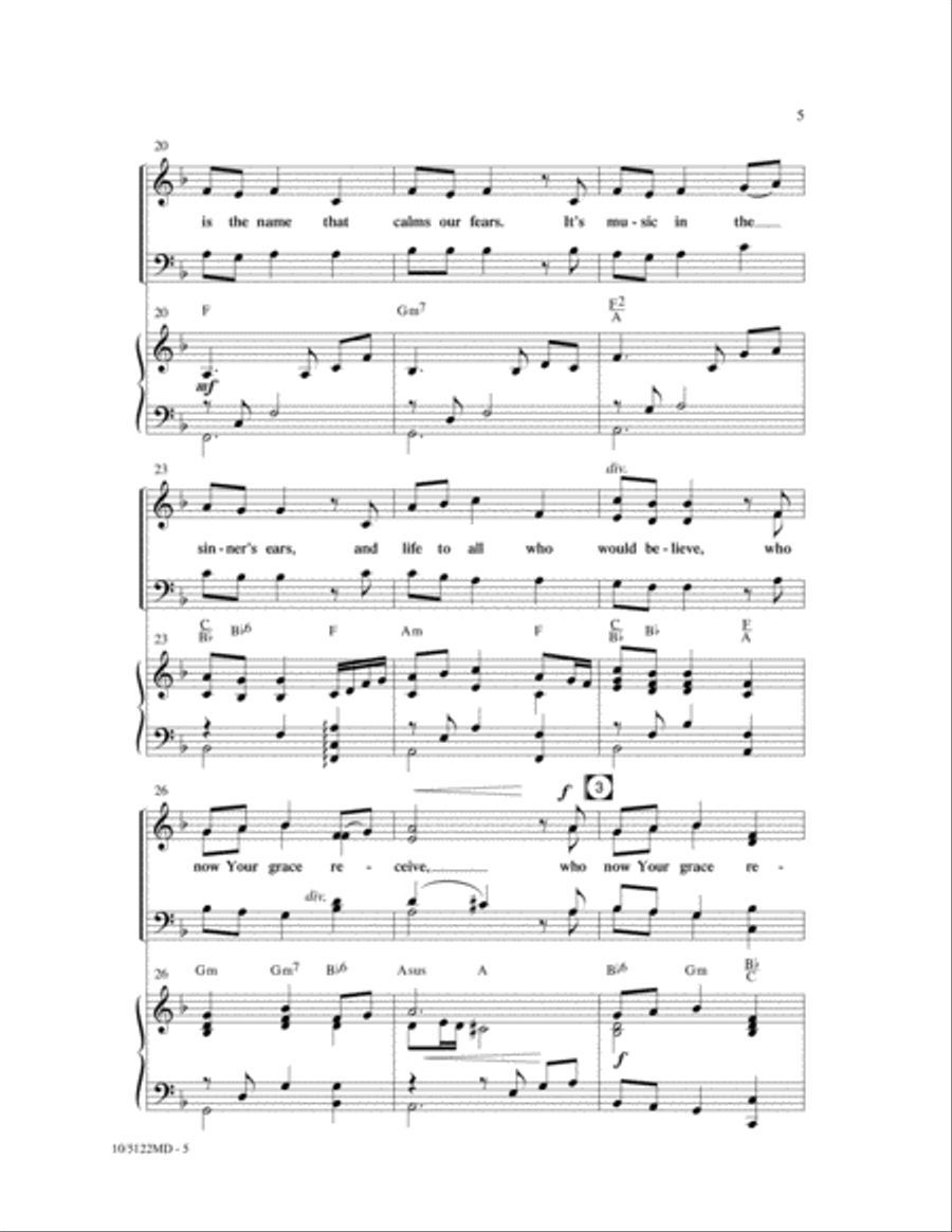 A Thousand Tongues to Sing Your Praise 4-Part scores gallery preview page 4