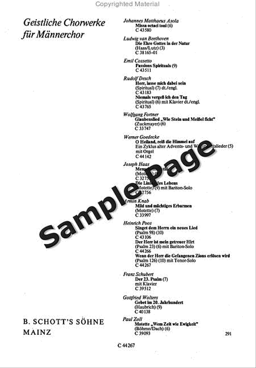 Psalm 126 Men's Choir scores gallery preview page 17