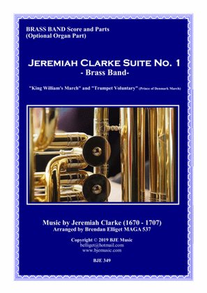 Book cover for Jeremiah Clarke Suite No. 1 - Brass Band Score and Parts PDF