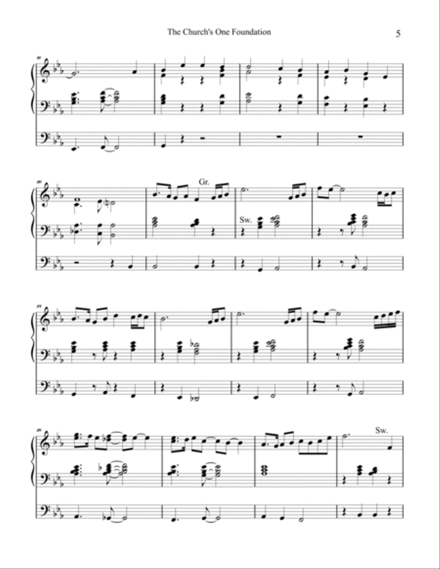 Sacred Organ Works, Vol. 1 (Nettleton, Aurelia, St. Anne, Cwm Rhondda and others) by Phil Lehenbauer Organ Solo scores gallery preview page 6