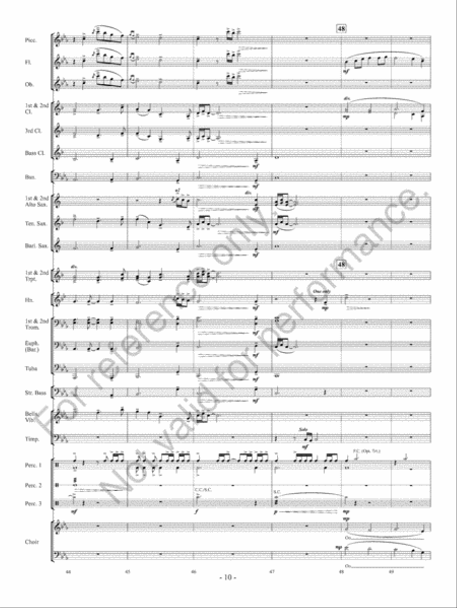 Takeda Lullaby Concert Band scores gallery preview page 12