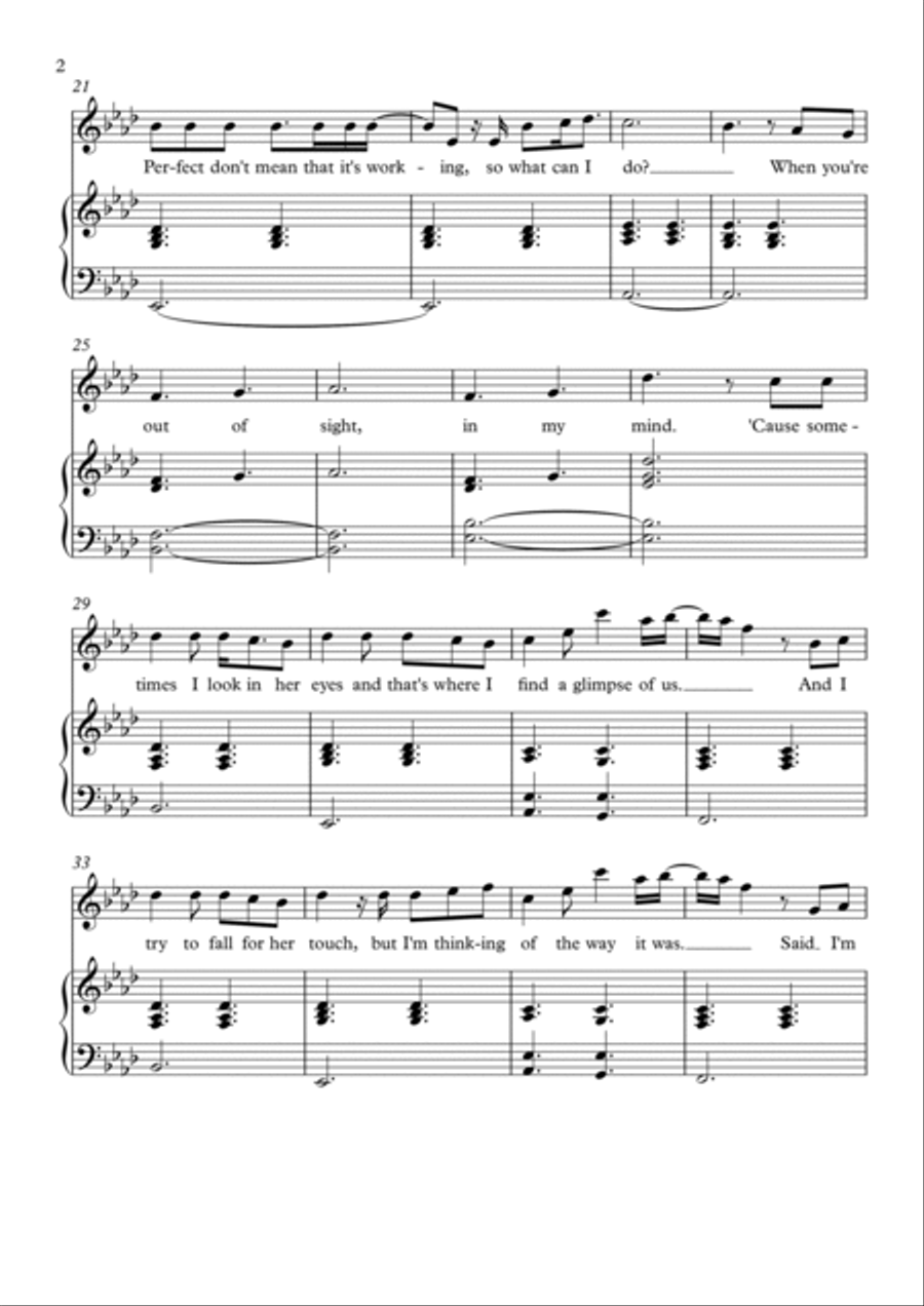 Glimpse Of Us Violin Solo scores gallery preview page 2