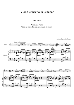 Violin Concerto in G minor BWV 1056R
