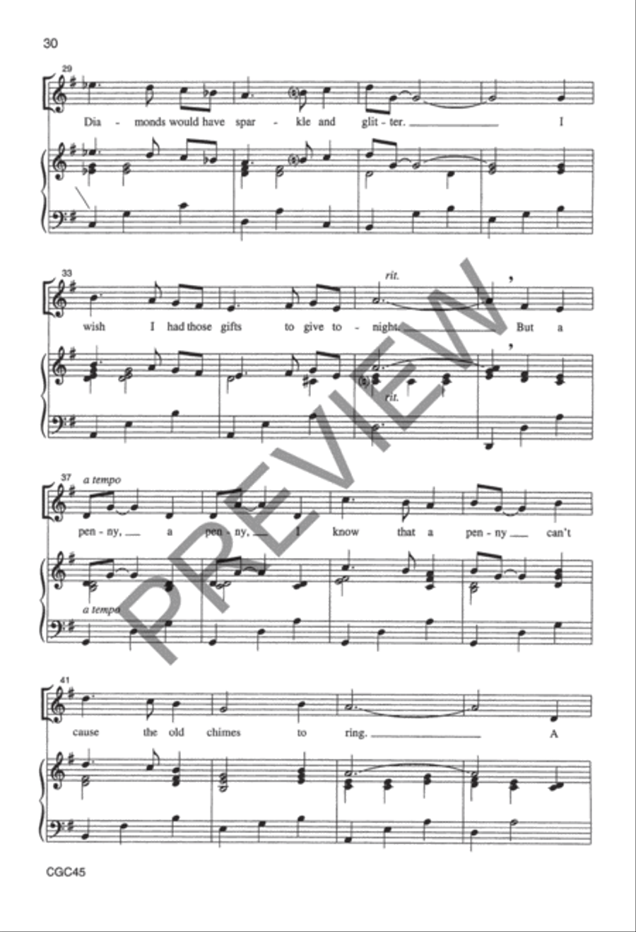 Why the Chimes Rang Preview Kit (Score & CD) Choir scores gallery preview page 20