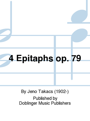 Book cover for 4 Epitaphs op. 79