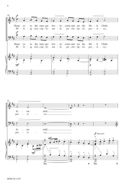 Shepherds, Run Along/Przybieżeli do Betlejem pasterze (Downloadable Choral Score)