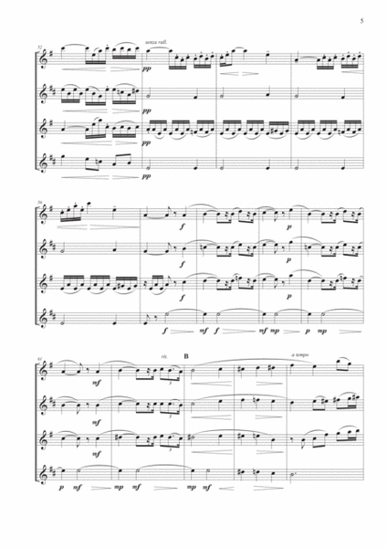 Crisantemi for Saxophone Quartet image number null