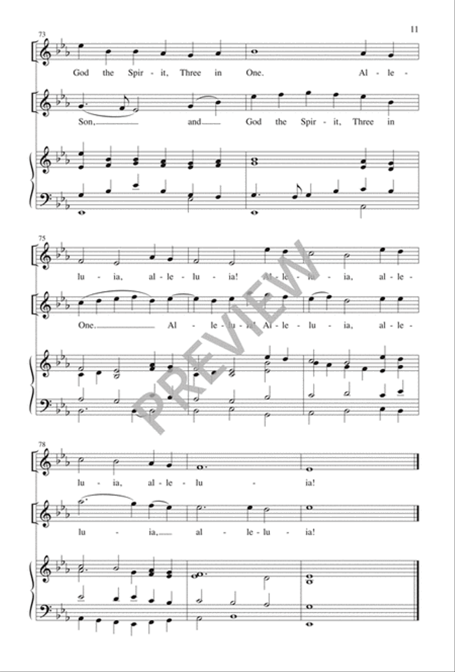 Ye Watchers and Ye Holy Ones 4-Part scores gallery preview page 12